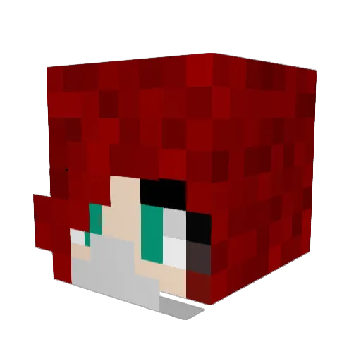 We3Keens1 Minecraft avatar head, 3D render