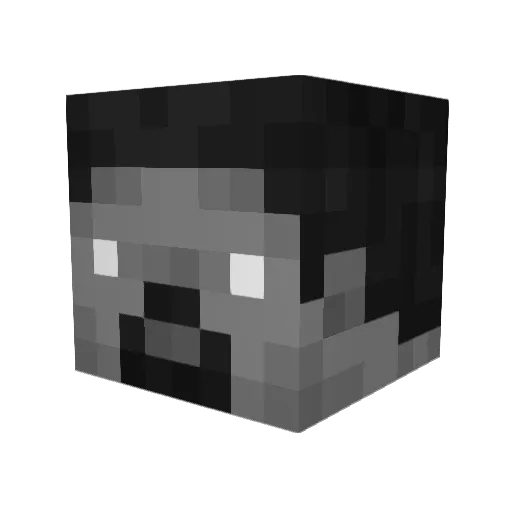 WeAreWe1 Minecraft avatar head, 3D render