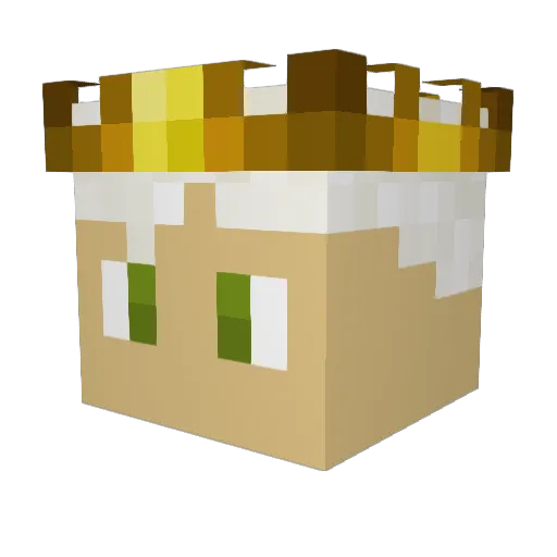 WeEDiii03 Minecraft avatar head, 3D render