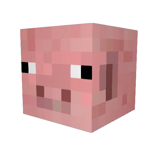 WeGeaz Minecraft avatar head, 3D render