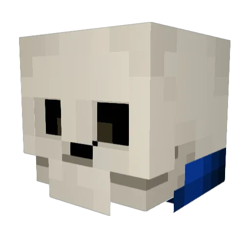 WeLovePlugins Minecraft avatar head, 3D render