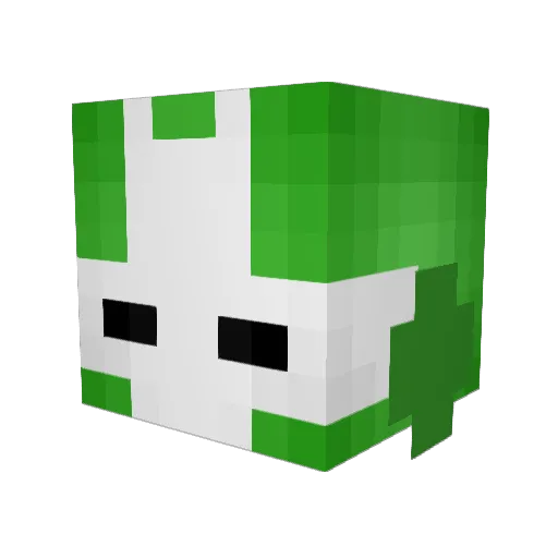 WeSweat Minecraft avatar head, 3D render