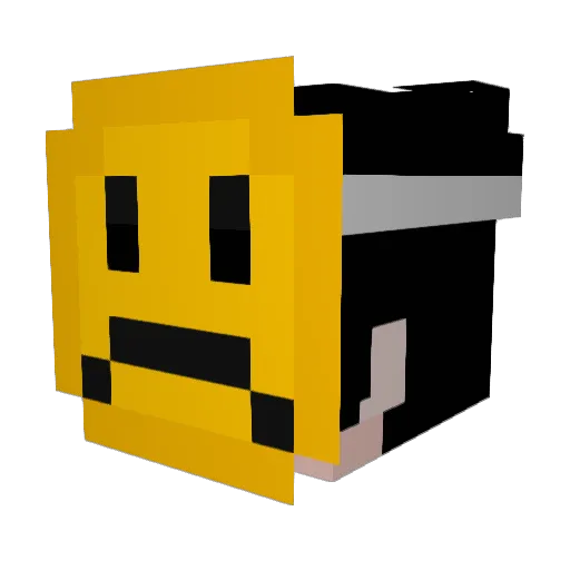 WeWePooPoo_ Minecraft avatar head, 3D render