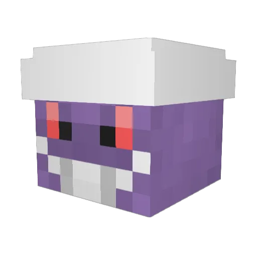 WeXo3 Minecraft avatar head, 3D render
