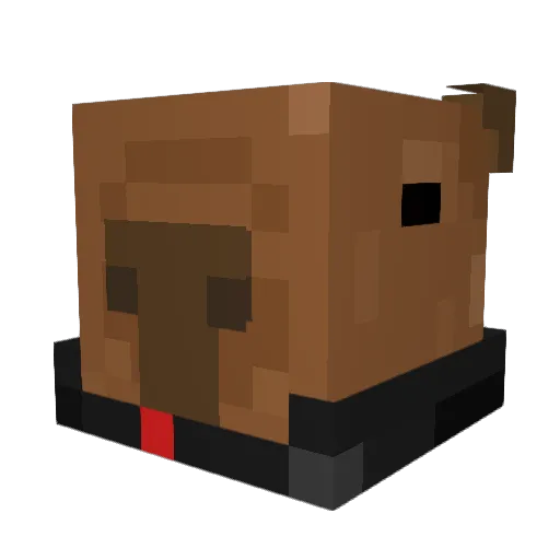WeabooGnomes Minecraft avatar head, 3D render