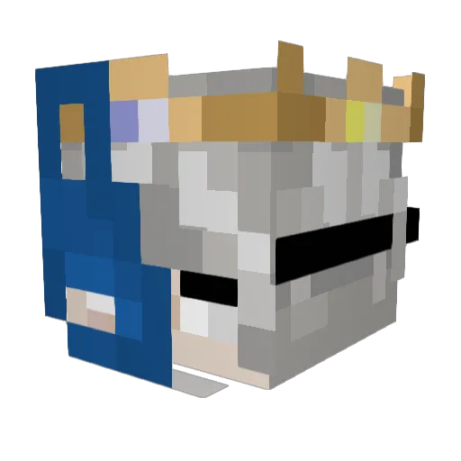 Weaboo_986 Minecraft avatar head, 3D render