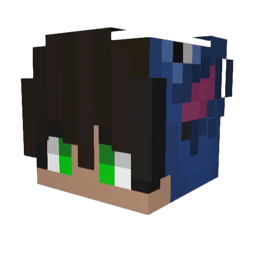 Weadyyx Minecraft avatar head, 3D render