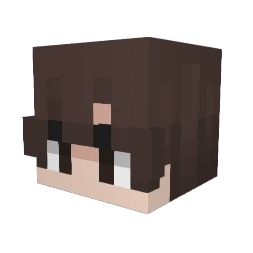 Weaff_ Minecraft avatar head, 3D render