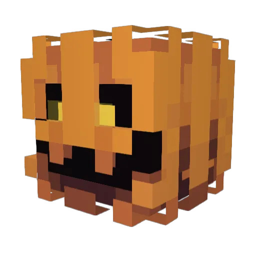 Weakk Minecraft avatar head, 3D render