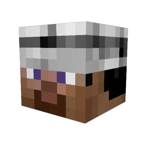 Weapon_XIV Minecraft avatar head, 3D render