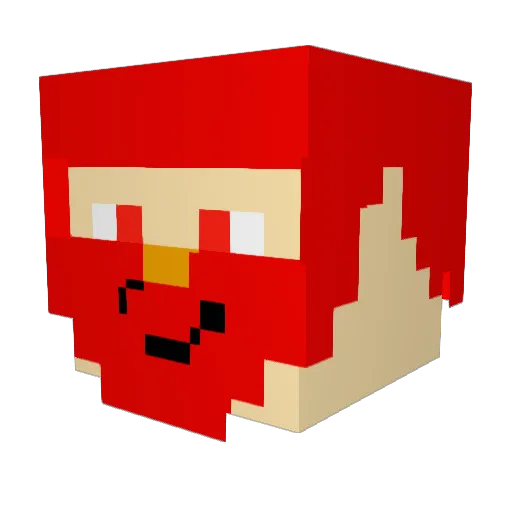 Weaponmaster151 Minecraft avatar head, 3D render