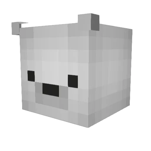 WeasleBeans Minecraft avatar head, 3D render