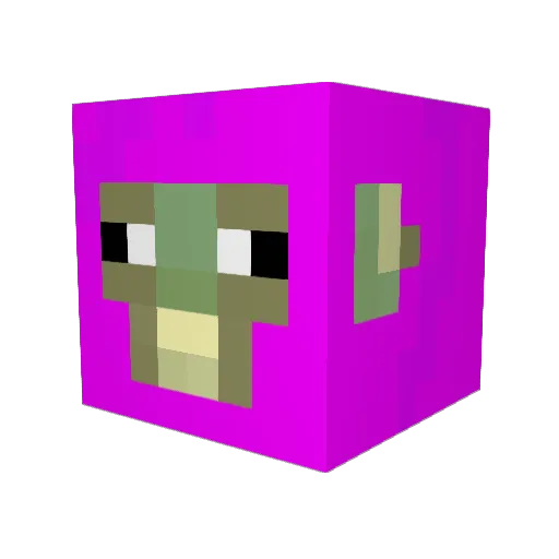 Weathers Minecraft avatar head, 3D render