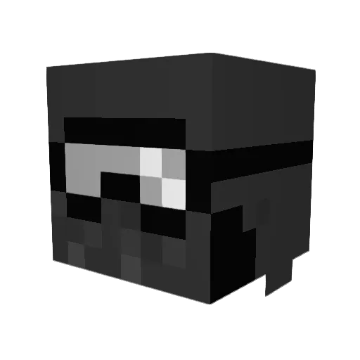 Weavel11 Minecraft avatar head, 3D render