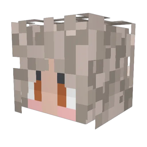 WeavingAtlantis Minecraft avatar head, 3D render