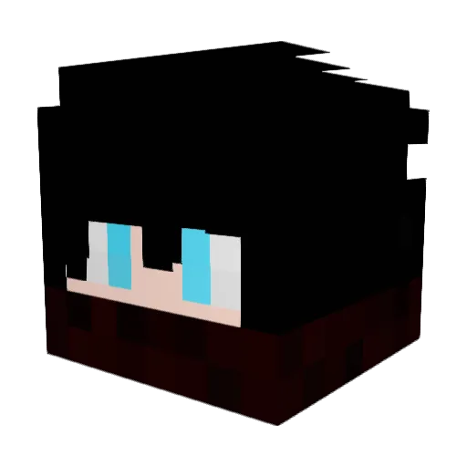 Weayz Minecraft avatar head, 3D render