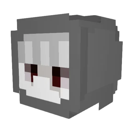 Web0412 Minecraft avatar head, 3D render