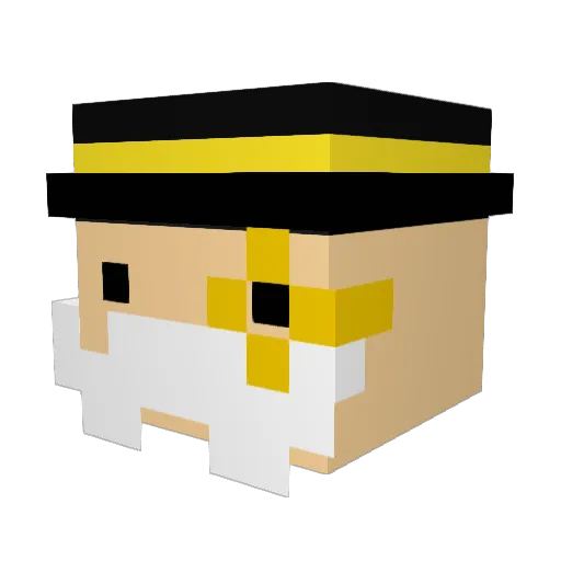 WebBully Minecraft avatar head, 3D render