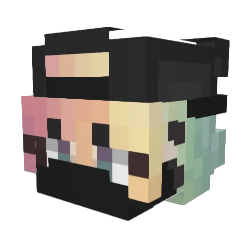 WebDoImiingz Minecraft avatar head, 3D render