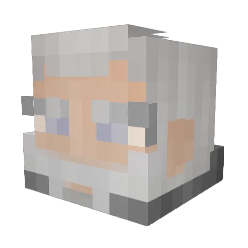 WebSketcher Minecraft avatar head, 3D render