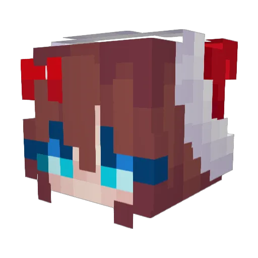 Web_Kidster Minecraft avatar head, 3D render