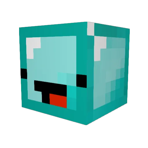 Webazi60 Minecraft avatar head, 3D render