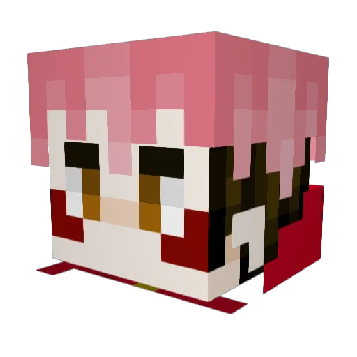 WebbSan Minecraft avatar head, 3D render