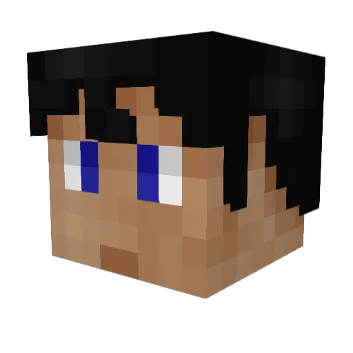 Webbkt15 Minecraft avatar head, 3D render