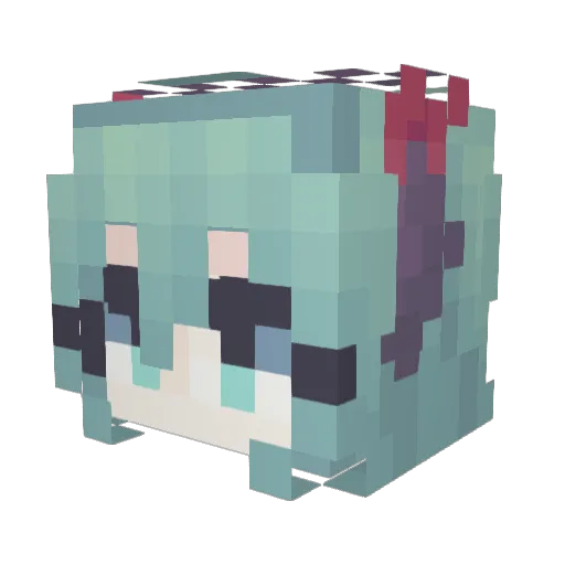 Webblethepebble Minecraft avatar head, 3D render