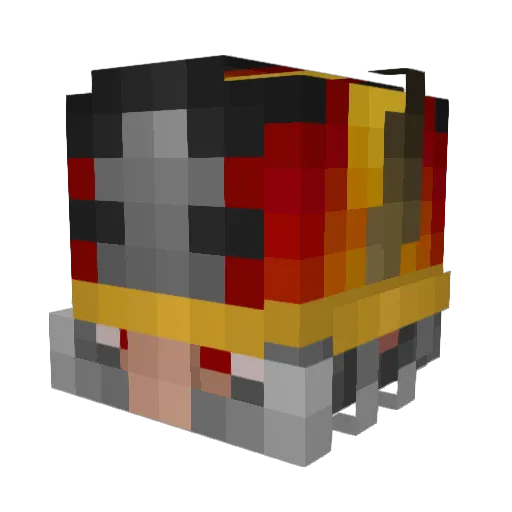 Webbo Minecraft avatar head, 3D render