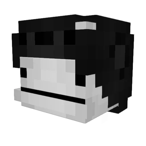 Webbyyy Minecraft avatar head, 3D render