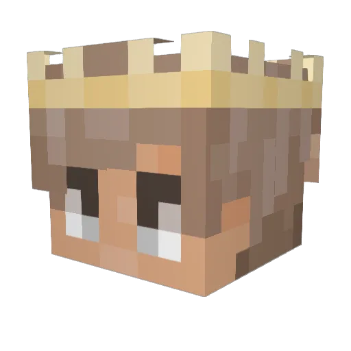 Webbyz Minecraft avatar head, 3D render