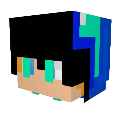 WebieIsSquiker Minecraft avatar head, 3D render