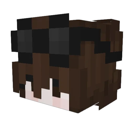 Webinity Minecraft avatar head, 3D render