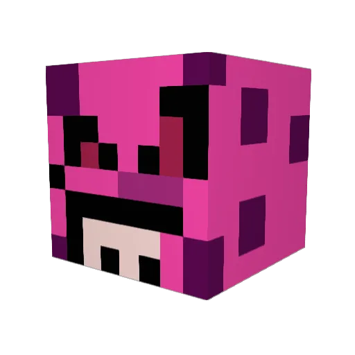 Webofblax Minecraft avatar head, 3D render
