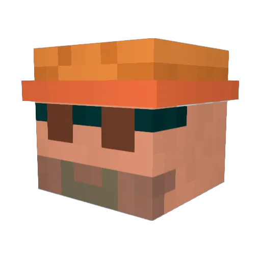 Weboosh Minecraft avatar head, 3D render