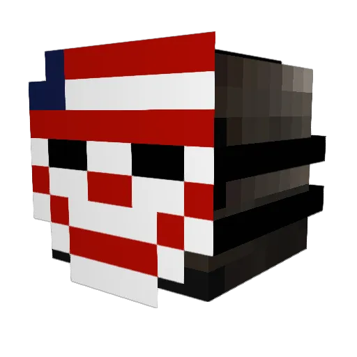 WebsBankAccount Minecraft avatar head, 3D render