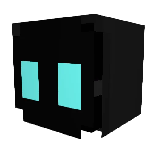 Webster_8 Minecraft avatar head, 3D render