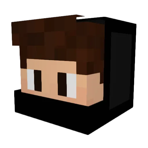 WecerHD Minecraft avatar head, 3D render