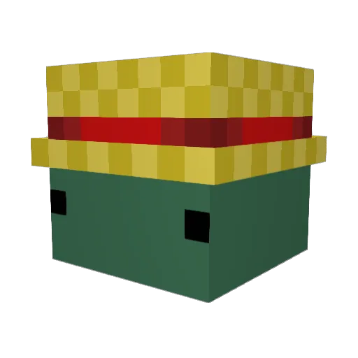 Wechselbar Minecraft avatar head, 3D render