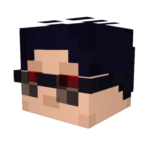 Wector_5 Minecraft avatar head, 3D render
