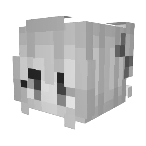 Wederon Minecraft avatar head, 3D render
