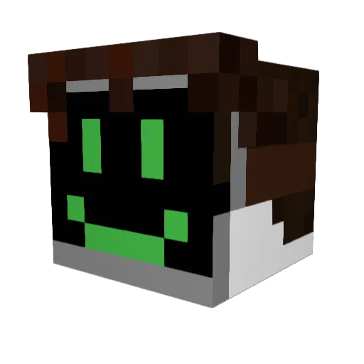 WedgeHead15 Minecraft avatar head, 3D render