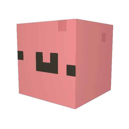 WedgedCube8483 Minecraft avatar head, 3D render