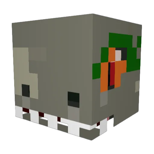 Wedliv2 Minecraft avatar head, 3D render
