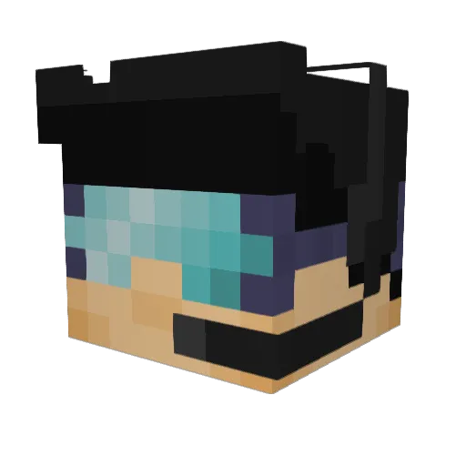 Wedwolf Minecraft avatar head, 3D render