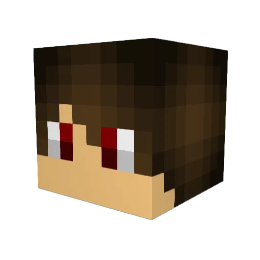 WeeIzy Minecraft avatar head, 3D render