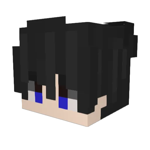 WeeLaiii Minecraft avatar head, 3D render