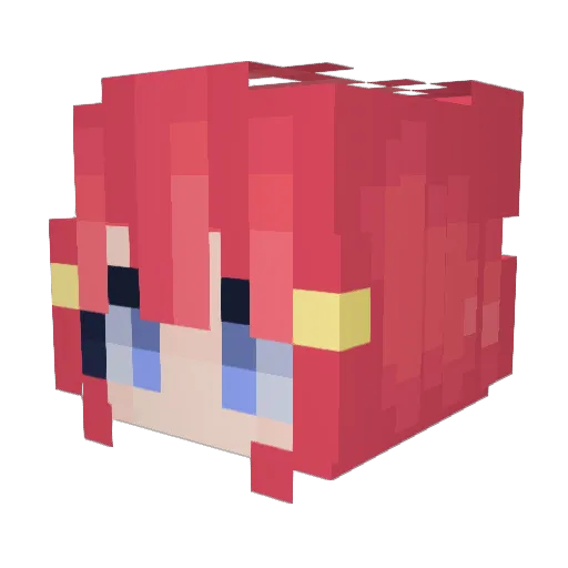 WeeMan7413 Minecraft avatar head, 3D render