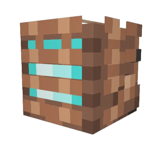 WeeSenSen Minecraft avatar head, 3D render